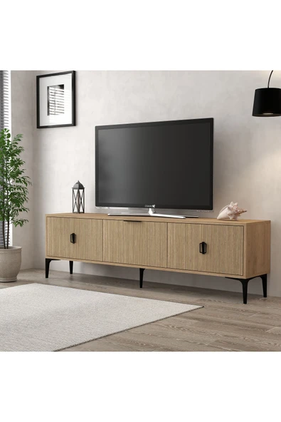 Evmo Home 3803 Neva Tv Ünitesi 180 Cm 3 Kapaklı Sepet - Yunus - 1
