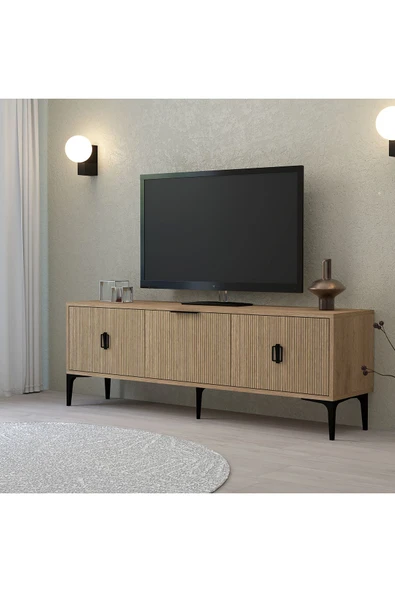 Evmo Home 3503 Neva TV Ünitesi 150 Cm 3 Kapaklı Yunus - Sepet - 3