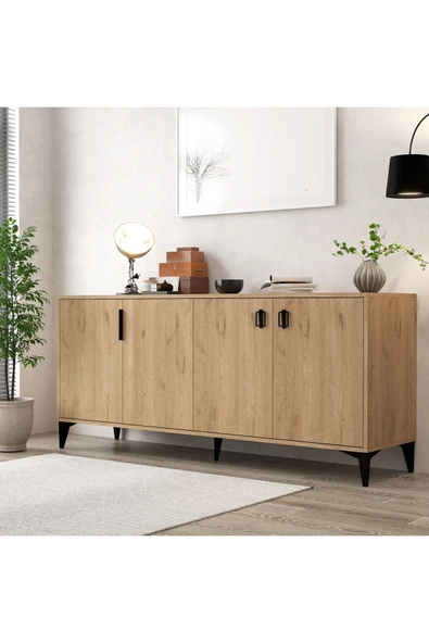 Evmo Home 4006 Deren Konsol 180 Cm Sepet - Tv Ünitesi - Yemek Odası - Kahve Köşesi - 3