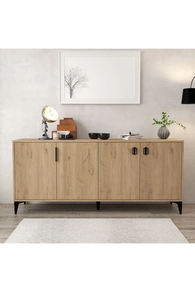 Evmo Home 4006 Deren Konsol 180 Cm Sepet - Tv Ünitesi - Yemek Odası - Kahve Köşesi - 1