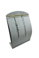 Süet Kumaş Gri Renk 34 cm / 24 cm Dik Bombeli Takı Standı ürün görseli