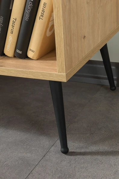 Evmo Home 4610 Şile Metal Ayaklı Metal Kulplu 160 Cm Konsol - Yemek Odası Yunus-Safir - 7