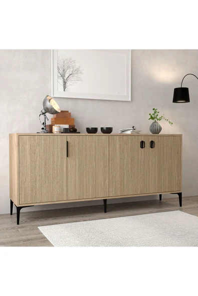 Evmo Home 4004 Neva Konsol 180 Cm Yunus - Sepet Konsol - Tv Ünitesi - Yemek Odası - 4