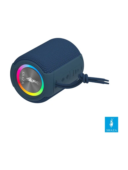 SHAZA SS4506/BL Taşınabilir 8W Ses Çıkışı RGB Bluetooth Hoparlör Mavi - 3