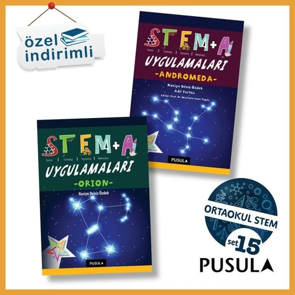 Pusula   Ortaokul STEM Seti   2 Kitap Takım/Adil Yurtcu - 1