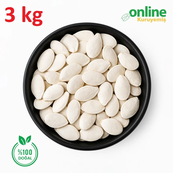 Sade Kavrulmuş Kabak Çekirdeği 3 kg - Resim 2