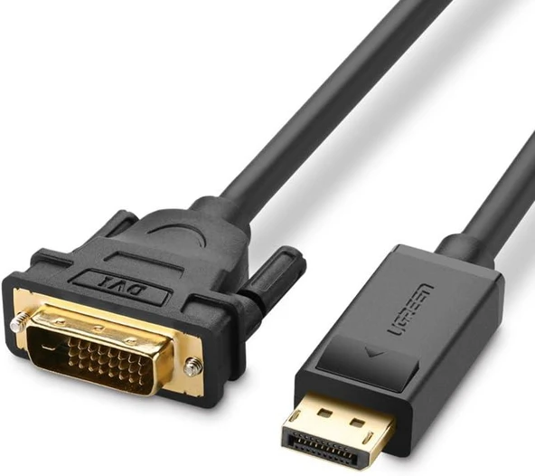 Ugreen Display Port Erkek to DVI 24+1 Erkek Görüntü Aktarma Kablosu 1.5 Metre