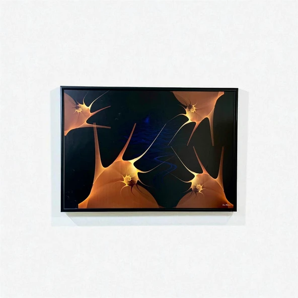 Dekoratif Soyut Tablo 70 x 100 cm CAN002 - Ev - Otel - Ofis - Hastahane - Kafe - Restoran Dekorasyonu - 2