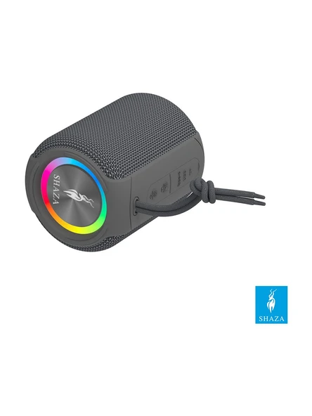 SHAZA SS4506/GR Taşınabilir 8W Ses Çıkışı RGB Bluetooth Hoparlör Gri - 3