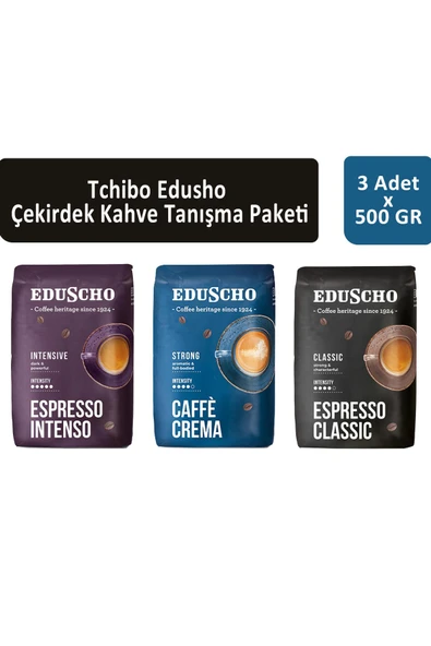 Tchibo Eduscho Çekirdek Kahve Tanışma Paketi 500 gr x 3 Adet ürün görseli