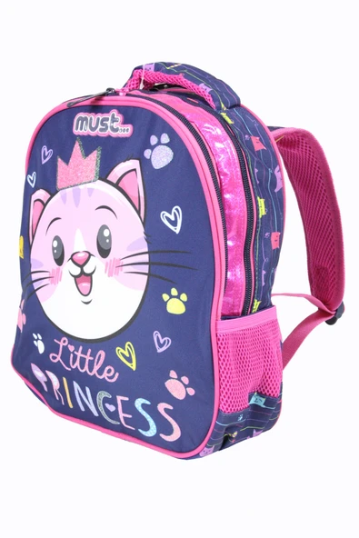 MUST 585020  Prenses Kedi Anaokulu Sırt Çantası-Lacivert - 1
