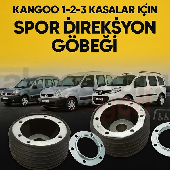 Renault Kango 1-2-3 Momo Tip Sabit spor Direksiyon Göbeği - 1