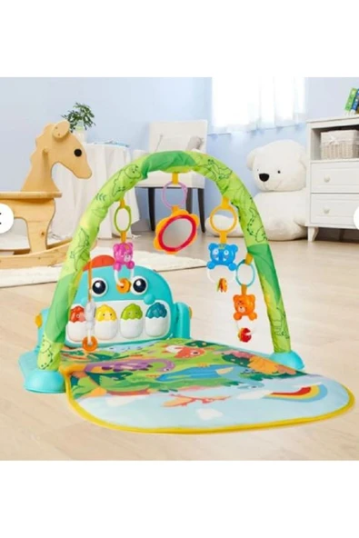 Babycim 0643 Piyanolu Dinazor Oyun Halısı Aktivite Oyun - 6