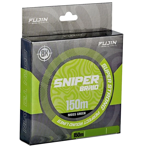 Fujin Sniper 8X 150Mt. Moss Green İp Misina  0.14mm 7kg - Resim 3