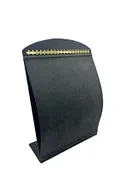 Süet Kumaş Füme Renk 34 cm / 24 cm Dik Bombeli Takı Standı - Resim 3