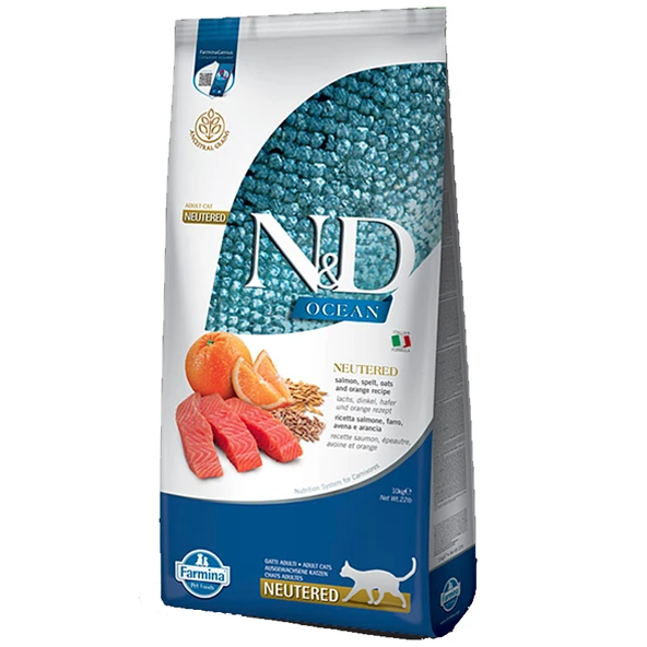 N&D Low Somonlu Kısır Kedi Maması 10 Kg ürün görseli 1