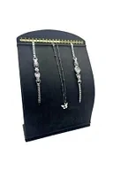 Süet Kumaş Füme Renk 34 cm / 24 cm Dik Bombeli Takı Standı ürün görseli