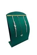 Süet Kumaş Yeşil Renk 34 Cm / 24 Cm Dik Bombeli Takı Standı ürün görseli