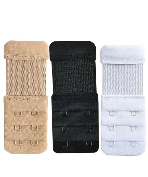 3 ADET Kadın Lastikli Sütyen Uzatma Kopçası Agraf/ek Aparatı ürün görseli 1