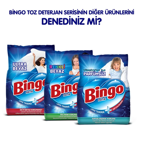 Bingo Matik Toz Çamaşır Deterjanı 6 kg Renkli 2'li - 8