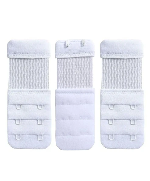 3 ADET Kadın Lastikli Sütyen Uzatma Kopçası Agraf/ek Aparatı - Resim 2