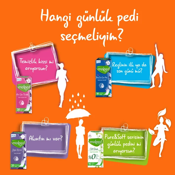 Molped Aktif Günler Günlük Ped 100 Adet - 6