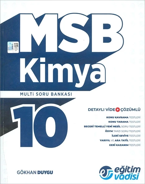 Eğitim Vadisi 10.Sınıf Kimya Multi Soru Bankası