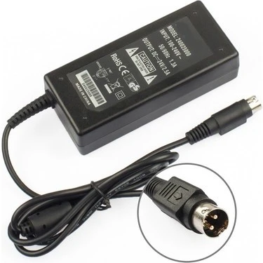 24 Volt 1.5 Amper 4 Pinli Adaptör 24V 1.5A Termal Yazıcı POS Cihazları Şarj Adaptörü (Yenilenmiş Ürün) - 2