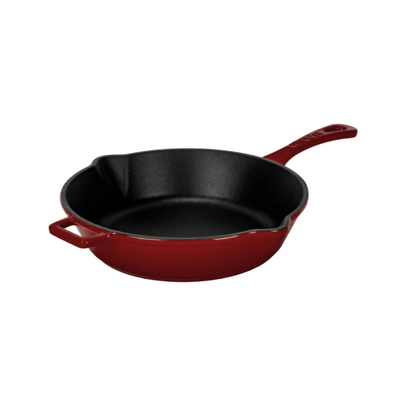 Lava Döküm Yuvarlak Kızartma Tavası Döküm Demir Yekpare Saplı. Çap(Ø)24cm - Resim 2