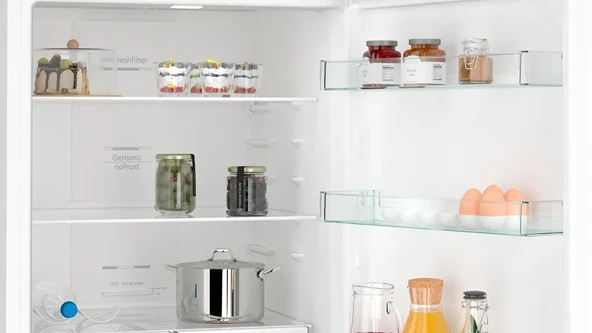 SİEMENS KG55NVWE0N iQ300 Alttan Donduruculu Buzdolabı 186 x 70 cm - Resim 4