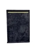 Süet Kumaş Tırnaklı Siyah Renk 34/24 Cm Ayaklı Tesbih Takı Standi - 3