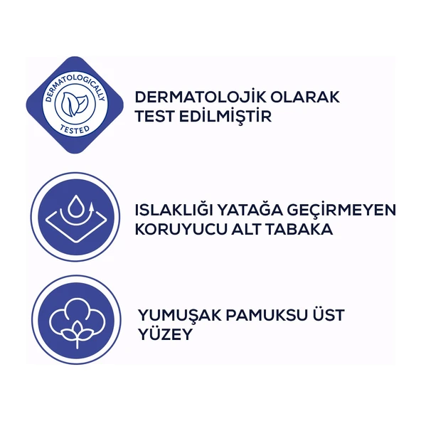 Yatak Koruyucu Örtü 60 x 90 cm cm 60'lı - Resim 3