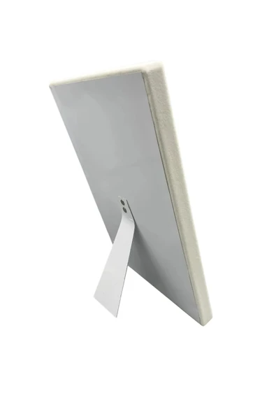 Süet Kumaş Krem Renk 34/24 Cm Ayaklı Kolye Sergileme Standı - 3