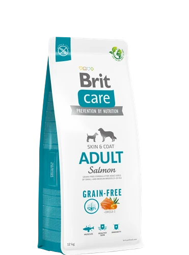 Brit Care Deri Ve Tüy Hassasiyeti Olan, Yetişkin Köpekler İçin, Tahılsız, Somonlu Kuru Mama 12 kg ürün görseli