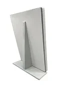 Süet Kumaş Tırnaklı Gri Renk 34/24 Cm Ayaklı Tesbih Takı Standi - Resim 2