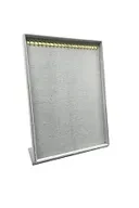 Süet Kumaş Tırnaklı Gri Renk 34/24 Cm Ayaklı Tesbih Takı Standi ürün görseli