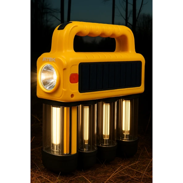 Periboia Güneş Enerjili Taşınabilir Projektör Işıldak - 2