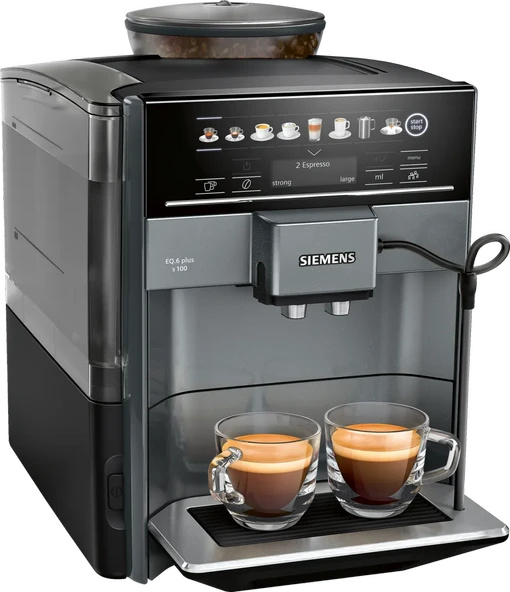 SİEMENS TE651209RW Tam Otomatik Kahve Makinesi EQ6 plus s100 Elmas titanyum metalik - 3