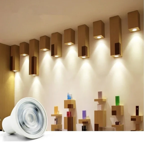 ZMR-121/B.65 6’lı 7W GU10 LED Çanak Ampul Seti 6500K Beyaz Işık Mercekli 540lm Yüksek Verimli Aydınlatma - 4