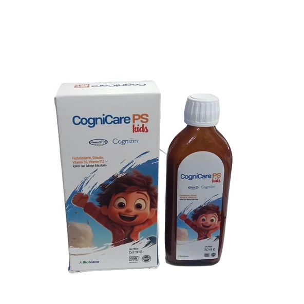 Cognicare PS KIDS Fosfotidilserin, Sitikolin , Vitamin B6 ve B12 Şurup 150ml ürün görseli