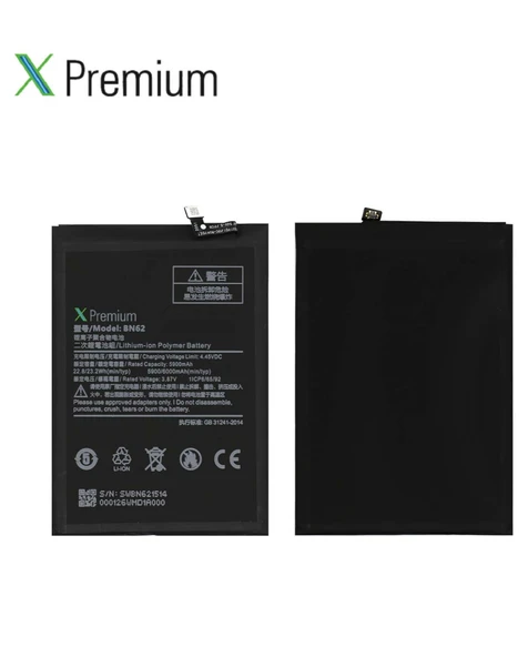 Xpremium Xiaomi Redmi 9T BN62 Batarya Pil Süper Yüksek Kalite 6000 mAh - 4