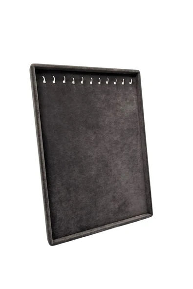 Süet Kumaş Füme Renk 34/24 Cm Ayaklı Kolye Sergileme Standı - 4