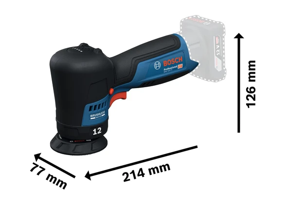 Bosch GPX 12V-77 Köşeli Polisaj Makinesi Solo - Resim 2