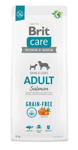 Brit Care Deri Ve Tüy Hassasiyeti Olan, Yetişkin Köpekler İçin, Tahılsız, Somonlu Kuru Mama 12 kg - Resim 5