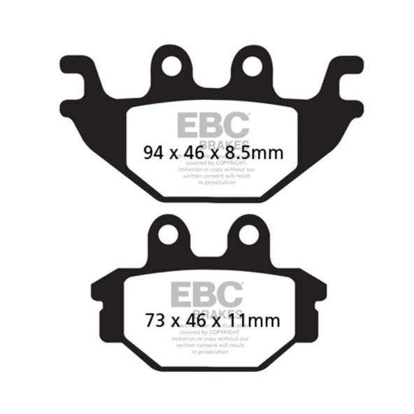 EBC FA377HH YAMAHA MT125 / R125 14-21 SINTER ARKA FREN BALATASI ürün görseli