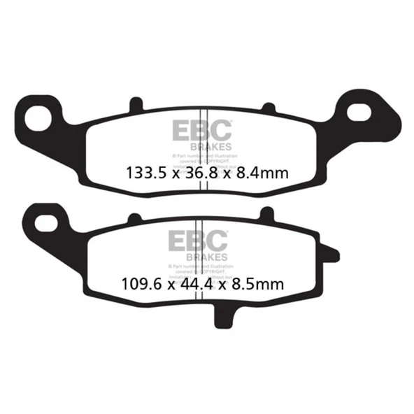 EBC FA229HH KAWASAKI ER6-F/N , VN1500 , VSTROM DL1000 02-10 ÖN SAĞ SINTER FREN BALA
