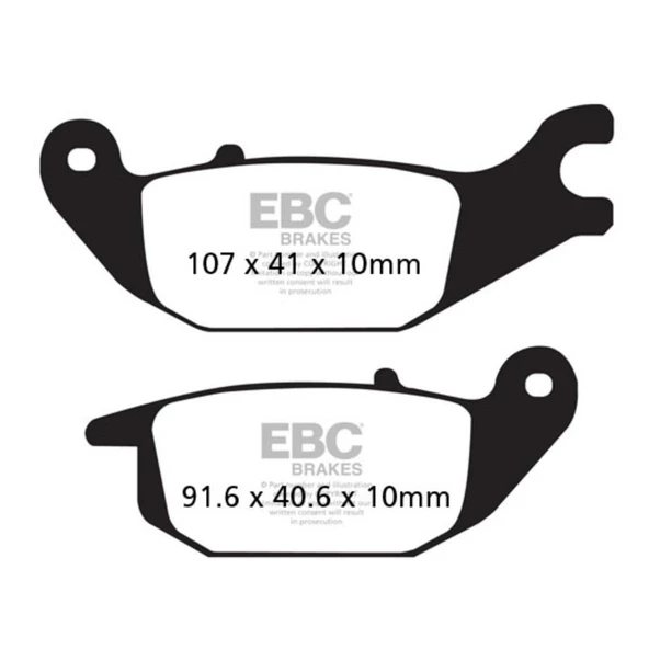 EBC FA343 HONDA CBR125R 04-10 , YAMAHA TRICITY 125 14-16 ARKA FREN BALATASI ürün görseli
