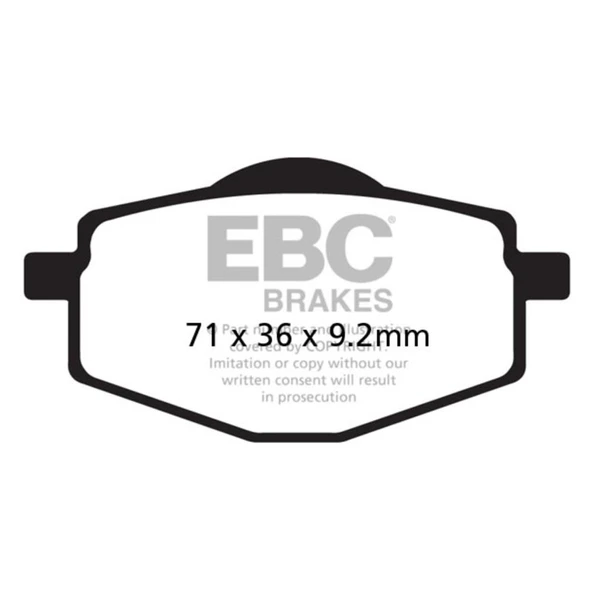 EBC FA101TT YAMAHA XT600 Z TENERE 87-98 ARKA OFFROAD FREN BALATASI - 1