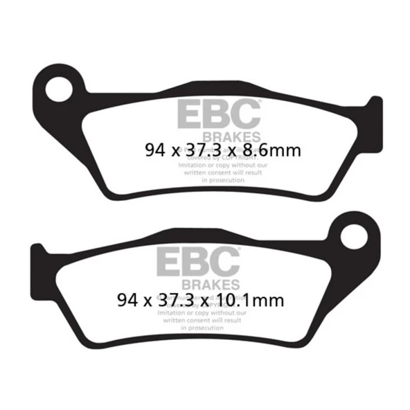 EBC FA363HH BMW R1200 GS 02-12 , S1000XR , K1300 SINTER ARKA FREN BALATASI ürün görseli 1