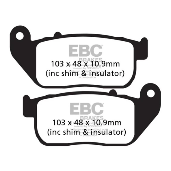 EBC FA381 HARLEY DAVIDSON XL883/XL1200 SPORTSTER 04-13 ÖN FREN BALATASI - 1